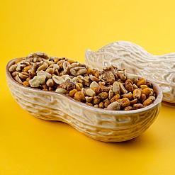 Taça para snacks em forma de amendoim