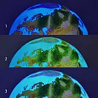 Três modos de iluminação