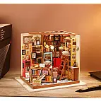 Uma livraria em miniatura para montar sozinho