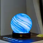 Modelo de nuvem polar com luz azul