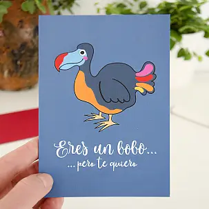 Cartão de felicitações Dodo original