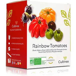 Kit para o cultivo de tomates coloridos