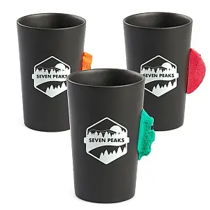 Caneca de escalada com pedra de pega