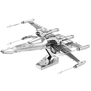 Kit de construção 3D Metal Earth: X-Wing de Poe Dameron. Guerra das Estrelas