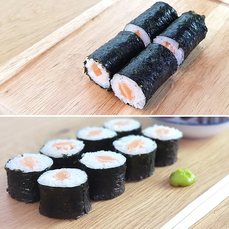 Obter makis e rolos Califórnia perfeitos