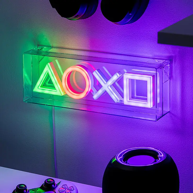 Lâmpada de néon LED para PlayStation