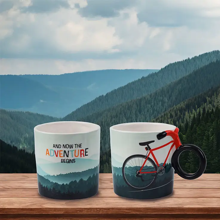 Caneca de bicicleta 3D