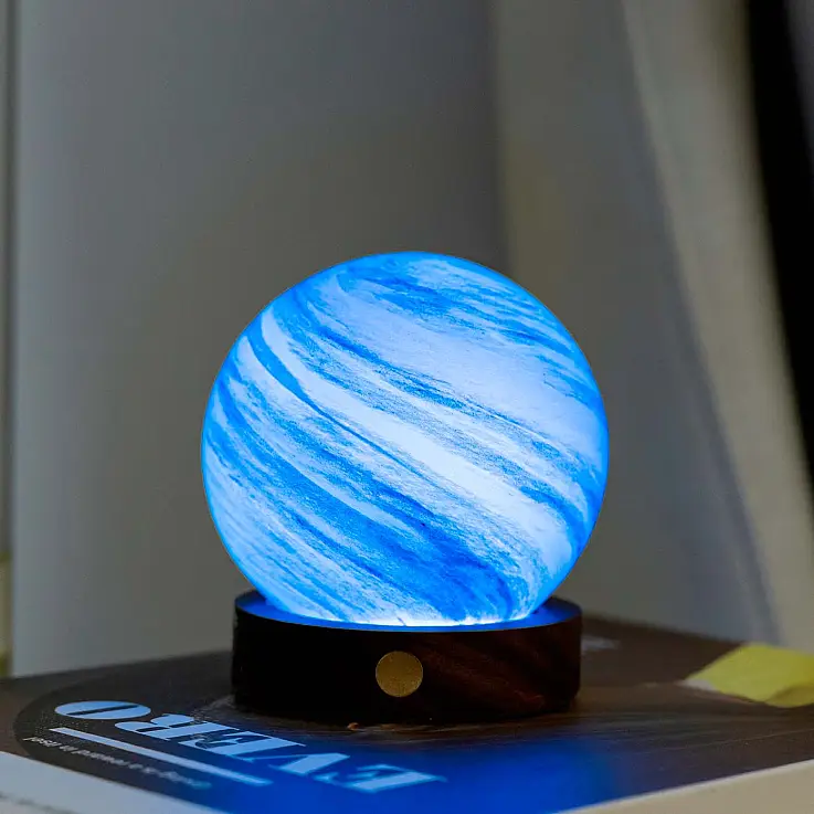 Modelo de nuvem polar com luz azul